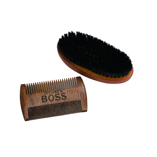 Beard Brush & Comb Set