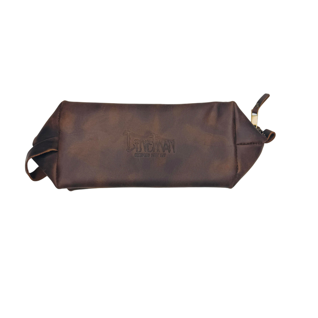 Lavish Lineman Men's Leather Toiletry Bags